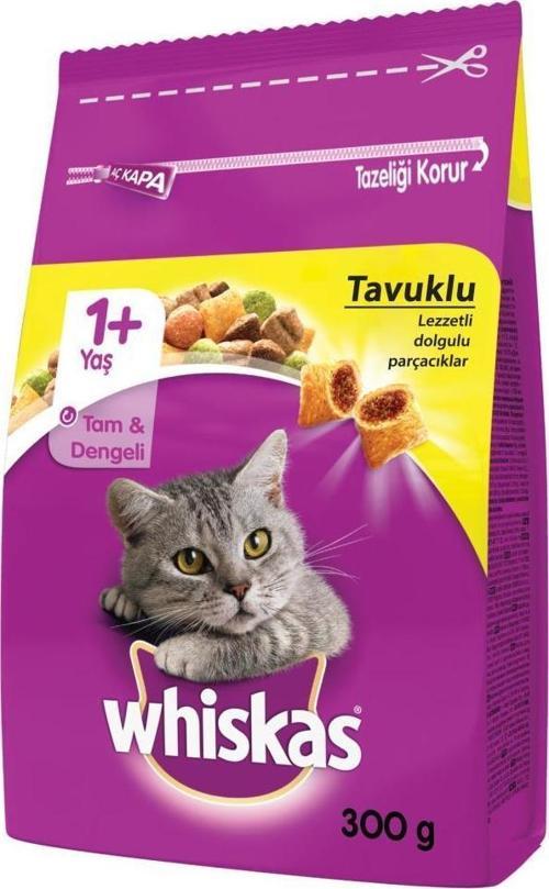 Kuru Tavuklu Sebzeli Kedi Maması 300 gr