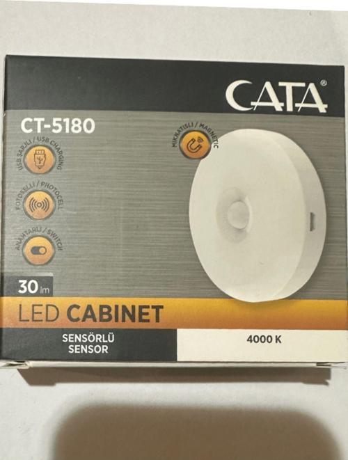 CT-5180 4000K (Günışığı) Sensörlü Şarjlı Mıknatıslı Kabin Led Ampul
