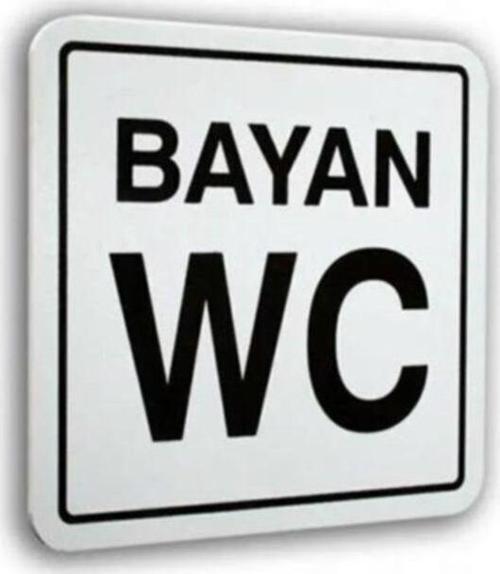 "Bayan Wc " Luna Pvc Sembol 10X10Cm 552081