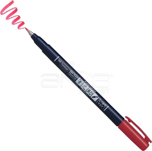 Fudenosuke Brush Pen Fırça Uçlu Kalem 25 Red