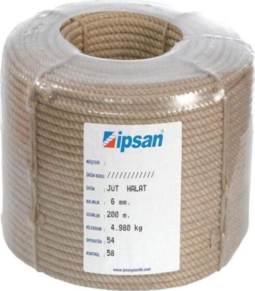 Jüt Halat Kendir İp 6 Mm. 10 Mt.