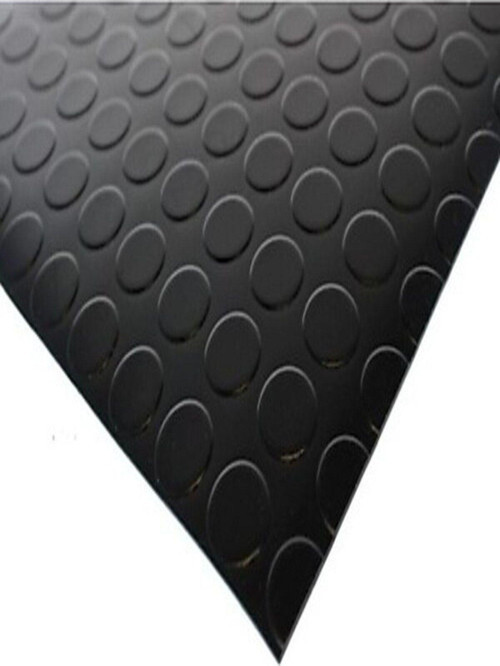 Pvc Paralı Muşamba Zemin Döşemesi, Otomobil Tabanı Siyah 100X50 Cm.