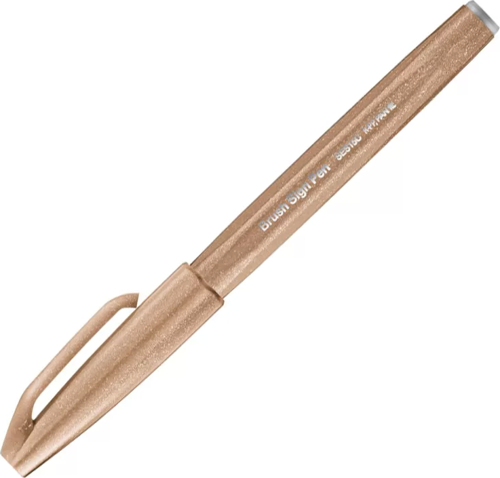 Brush Sign Pen Fırça Uçlu Kalem Pale Brown