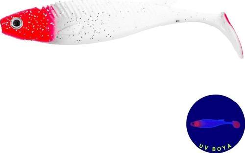Silikon Sahte Balık - 10g 100mm - Fishack PredatorX - UV Boyalı - Redhead