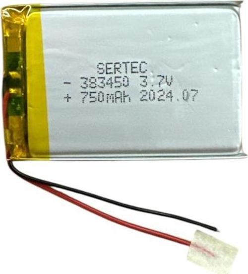 383450 3.7V 750 MAh Li-Polymer Pil Devreli/1.5A