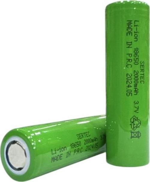 18650 3.7V 2000 Mah 1C Li-Ion Şarjlı Pil