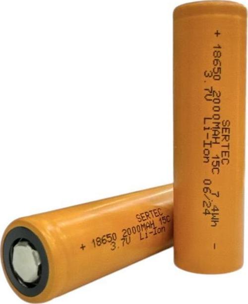 18650 3.7V 2000 Mah 15C Li-Ion Şarjlı Pil