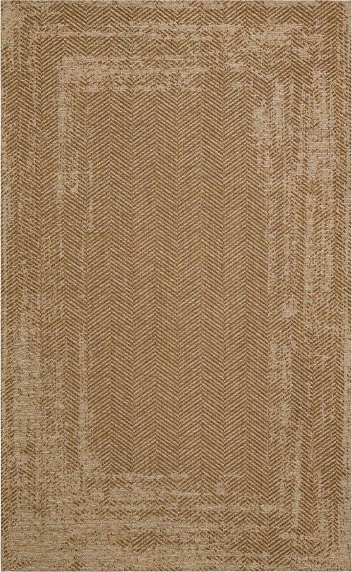 Naturel Beige Hasır Görünümlü Kaymaz Renkli Dokuma Modern Kilim