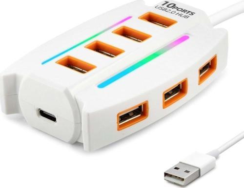 Usb Hub 10*Usb 1.2M Beyaz HDX7037