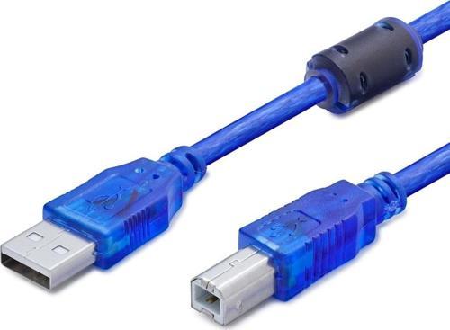Usb Prınter Kablosu 1.5M Mavi Transparent HDX7501
