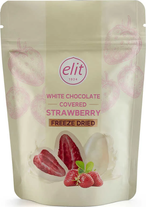 Dondurulmuş White Chocolate Çilekli Çikolata 80 gr