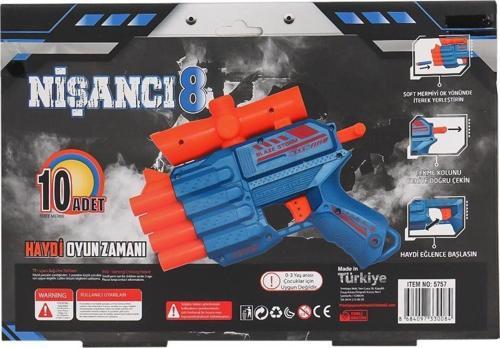 FAB 5757 4 Ağızlı Dart Atıcı Silah -Prestij Oyuncak