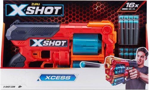 36737 Zuru X Shot Sünger Atan Excel-Xcess 16 Mermili Silah
