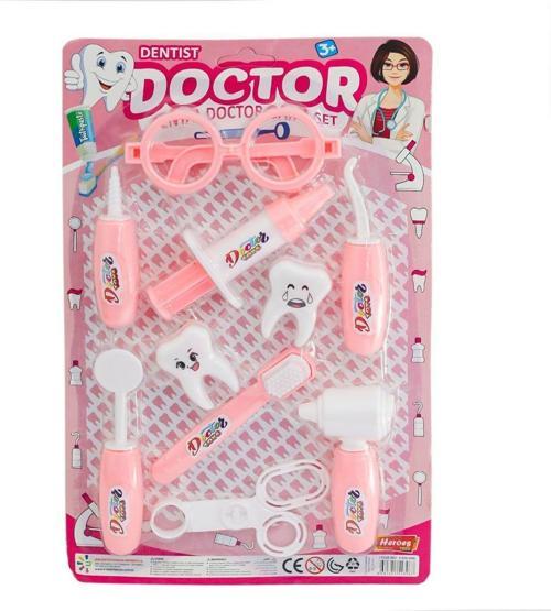 ERN-896 HEROES TOYS KARTELALI KIZ DİŞÇİ SETİ