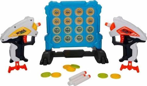 3574 Zapp Toys Hedef Tahtalı Sünger Dart Atan Silah Seti -Sunman