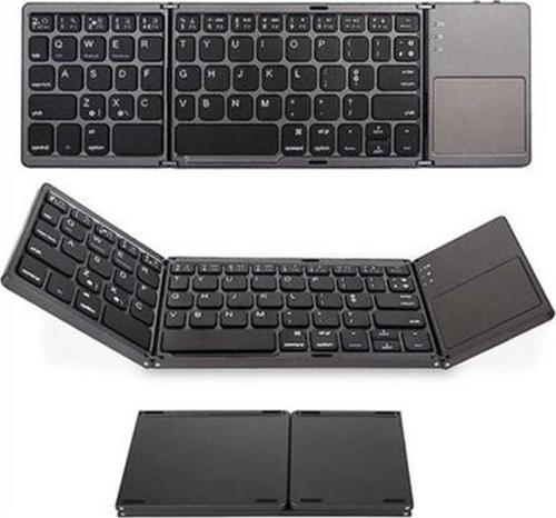 Sline Y-041 Katlanabilir Kablosuz Bluetooth Klavye Touchpadli Taşınabilir