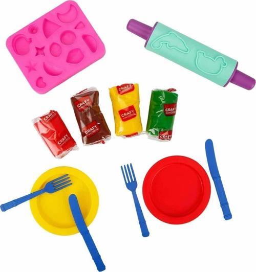 2015 Crafy Süper Burger Oyun Hamuru Seti 200 g 12 Parça