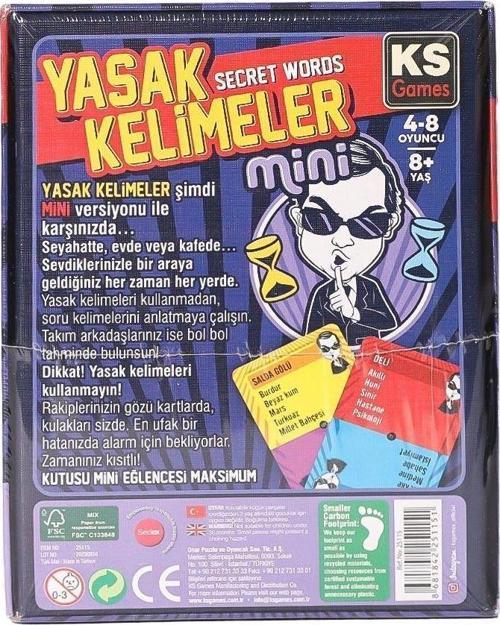 25115 Mini Yasak Kelimeler Oyunu -KS Games