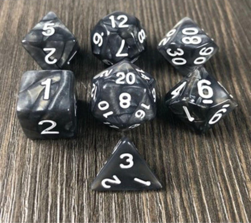 Dnd Frp Zar Seti 7Li Set Dnd Zarı Dungeons And Dragons Masaüstü Oyun Zarı Kese Hediye