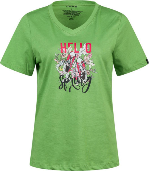 Alone Baskılı V Yaka Kadın T-Shirt 402