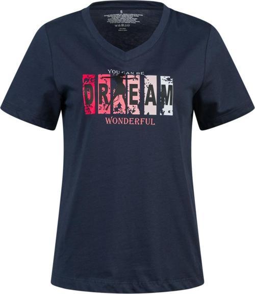 Alone Baskılı V Yaka Kadın T-Shirt 404