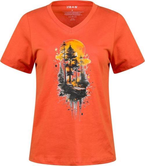 Alone Baskılı V Yaka Kadın T-Shirt 413