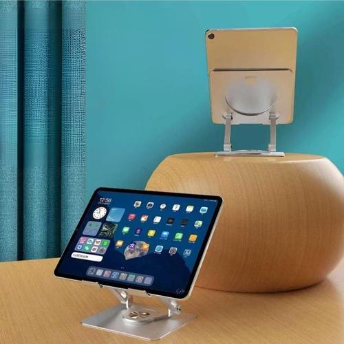 Büro Ev Ofis Yazlık için 360 Dönen Metal Ayarlanır Masaüstü Tablet Standı
