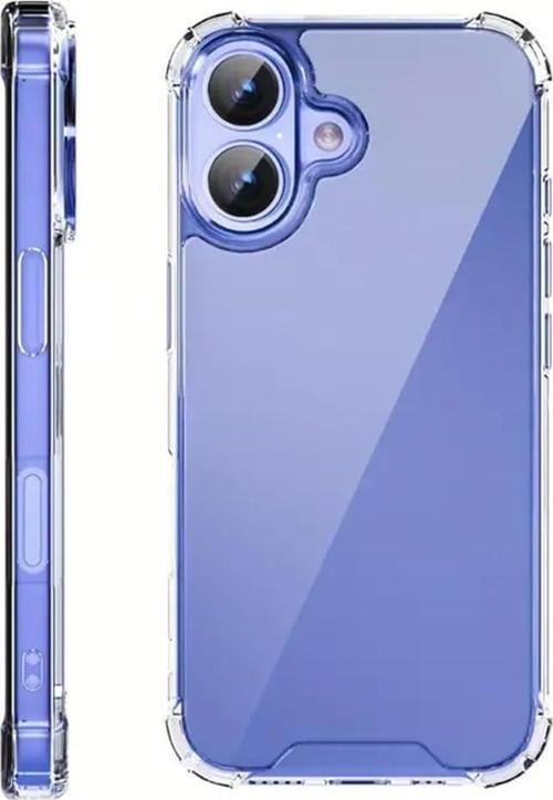 iPhone 16 Plus Uyumlu Darbe Önleyici Sararmaya Dayanıklı Airbag Korumalı Ultra Slim TPU Şeffaf Silikon Kılıf