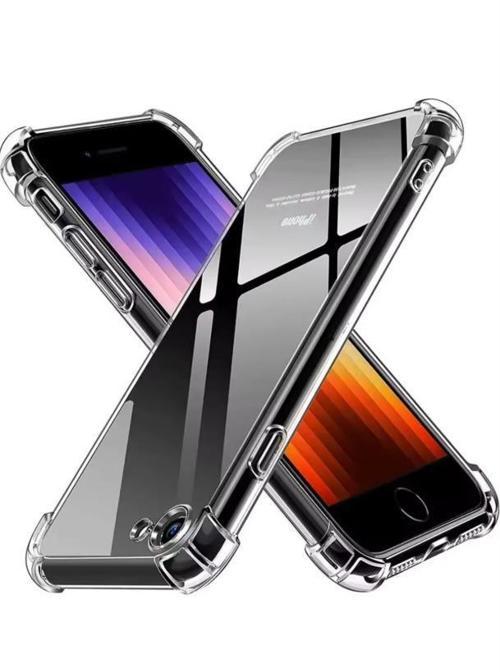 iPhone 7/8/SE 2022/SE 2022 Uyumlu Darbe Önleyici Sararmaya Dayanıklı Airbag Korumalı Ultra Slim TPU Şeffaf Silikon Kılıf