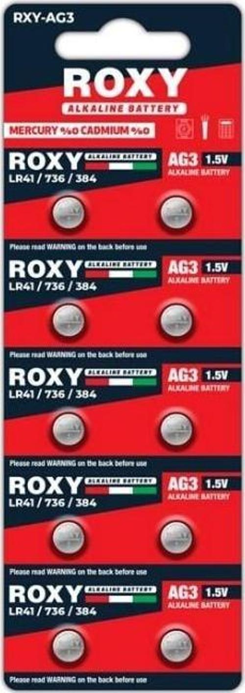 RXY-AG3 LR41/736/384 Alkalin Pil (10'LU Paket)