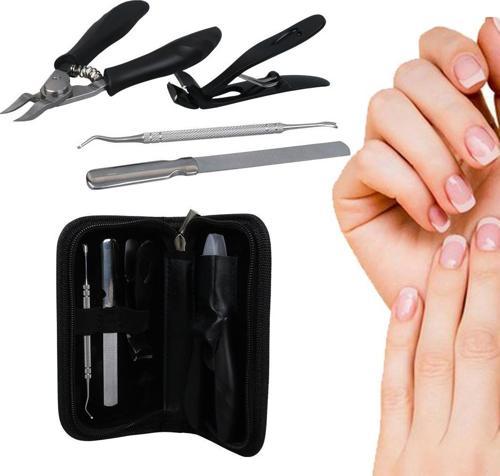 SN-27098 Paslanmaz Çelik 4in1 Tırnak Bakım Seti