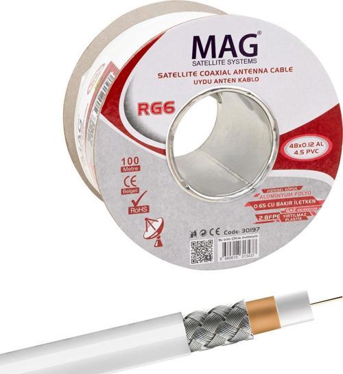 Mag RG59 FA Mini Anten Kablosu 100 Metre