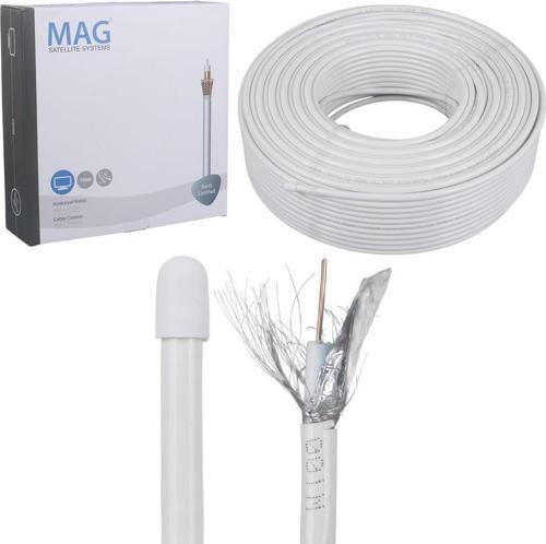 Mag RG6/U4 Bakır İthal 100 Metre Anten Kablosu