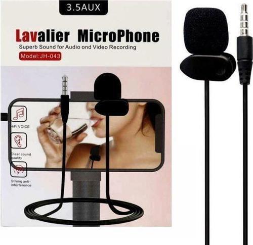 3.5MM 3 Boğumlu AUX Kablolu Yaka ve Youtuber Mikrofonu HL-5344