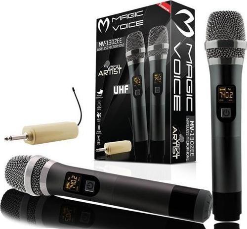 Magicvoice MV-1302EE  2 El Kablosuz Mikrofon