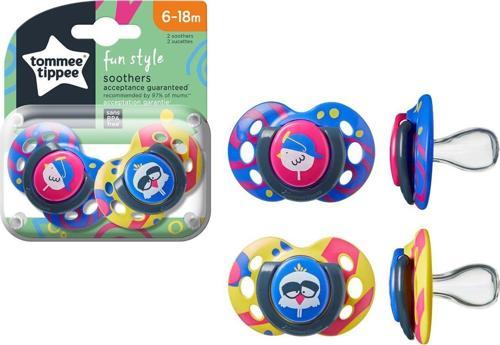 Fun Style 2'Li Ortodontik Silikon Emzik 6-18 Ay Mor