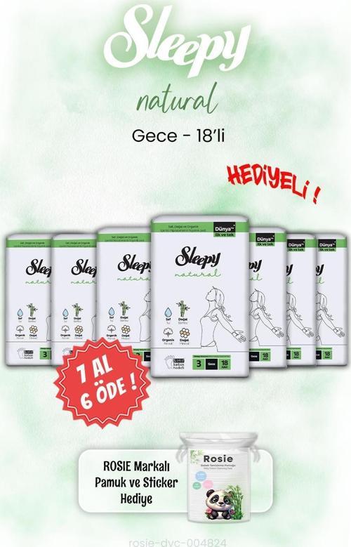 7 AL 6 ÖDE Sleepy Natural Gece 18'li Gece ve ROSIE