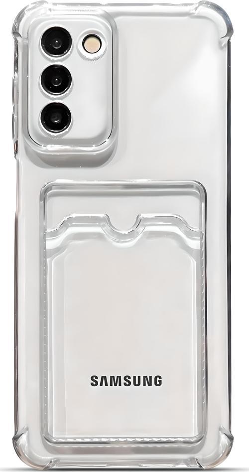 Samsung Galaxy S23 Plus Uyumlu Kamera Korumalı Kartlıklı Köşeleri Airbag Tasarımlı Darbe Önleyici Şeffaf Silikon Kılıf