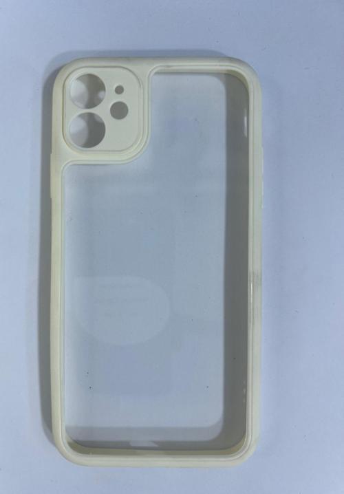 İPHONE 11 BEYAZ ŞEFFAF KAMERA KORUYUCULU SİLİKON KILIF