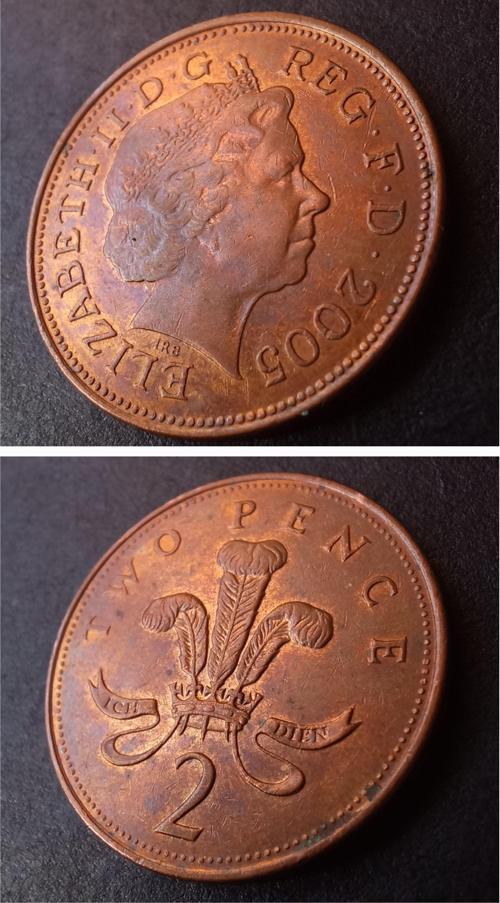 399636861c5a841d02 2005 İngiltere two pence ççt+ Eski Yabancı Madeni Para