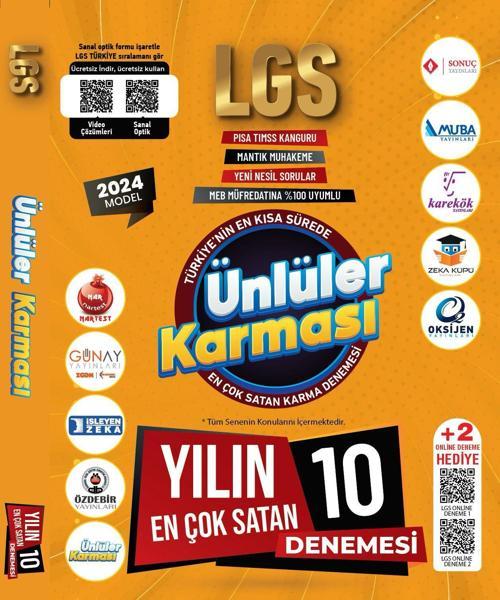 LGS 10 Karma Deneme 2025 Ünlüler Karması