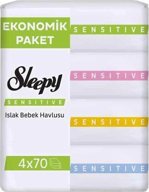 Nessiworld Sleepy Sensitive Islak Havlu Mendil 4x70 280 Yaprak