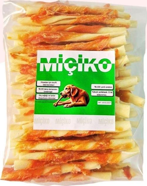 Tavuk Sarma Burgu Çubuk Köpek Ödül Kemiği 75Li Paket