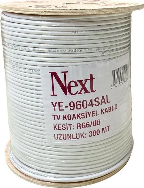 YE-9604SAL RG6U6 Full HD Koaksiyel Anten Kablosu 96Tel 300Metre