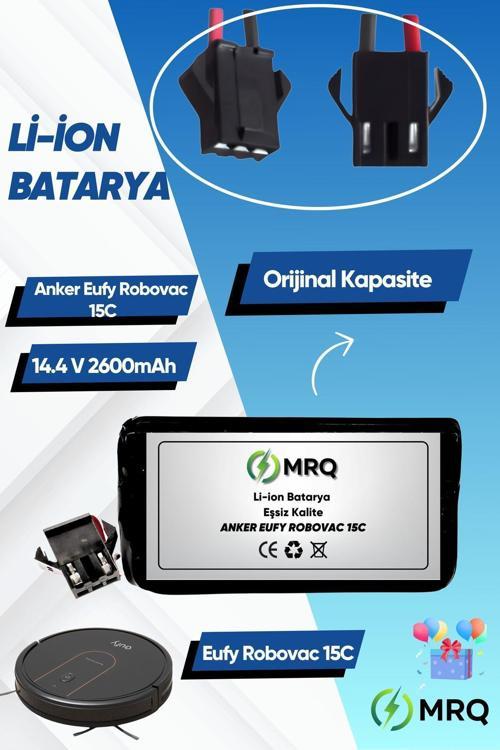 Eufy Robovac 15C Robot Süpürge Bataryası (Orijinal Kapasite) 2600Mah Batarya