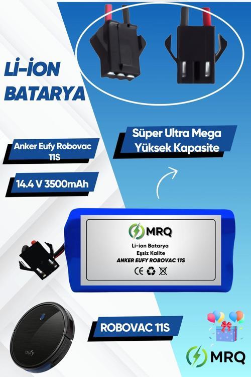 Eufy Robovac 11S Robot Süpürge Bataryası (Süper Ultra Mega Yüksek Kapasite) 3500Mah Batarya