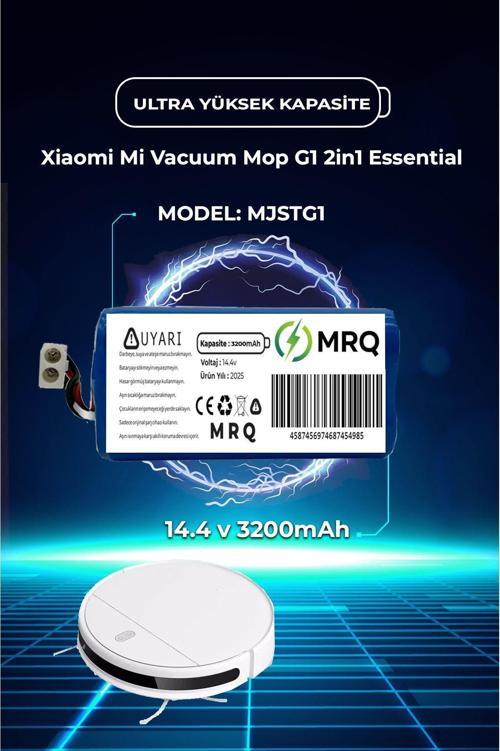 Xiaomi Mi Vacuum Mop G1 2İn1 Essential Robot Süpürge Bataryası (Ultra Mega Yüksek Kapasite) 3200 Mah