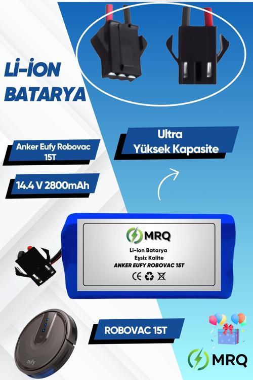 Eufy Robovac 15T Robot Süpürge Bataryası (Ultra Yüksek Kapasite) 2800Mah Batarya