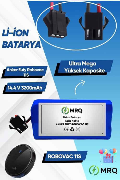 Eufy Robovac 11S Robot Süpürge Bataryası (Ultra Mega Yüksek Kapasite) 3200Mah Batarya