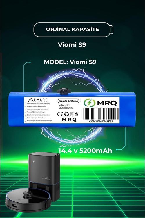 Viomi S9 Robot Süpürge Bataryası (Orijinal Kapasite) 5200Mah